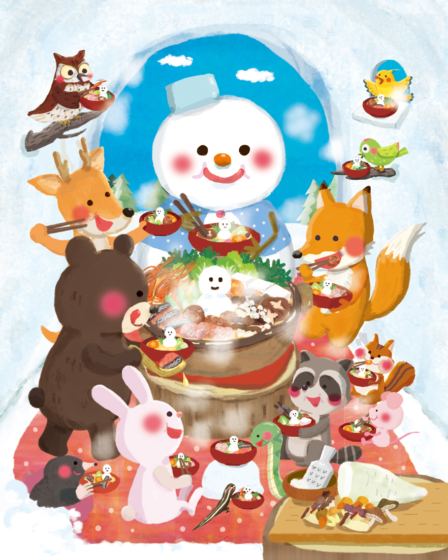 エネオスグローブ創作童話カレンダーイラスト