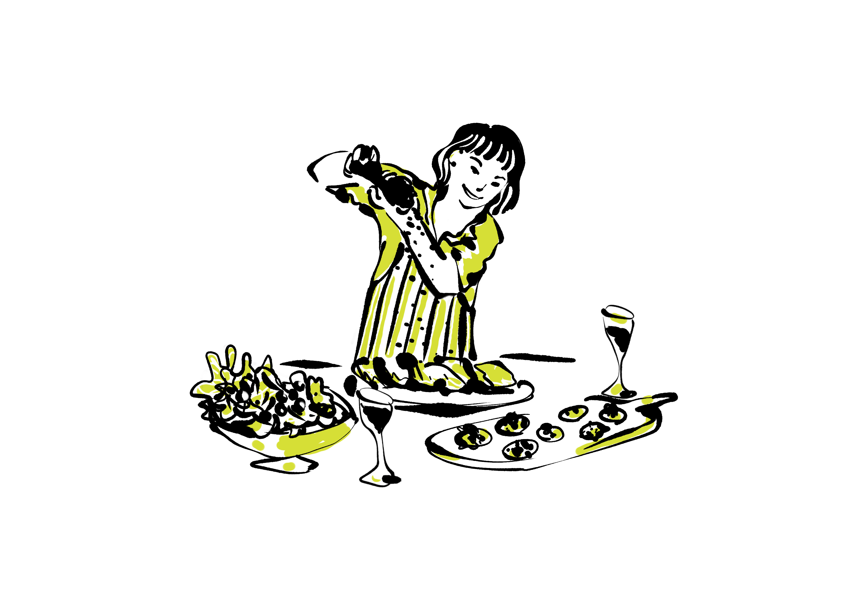 POPでくっきりタッチのイラスト制作例
